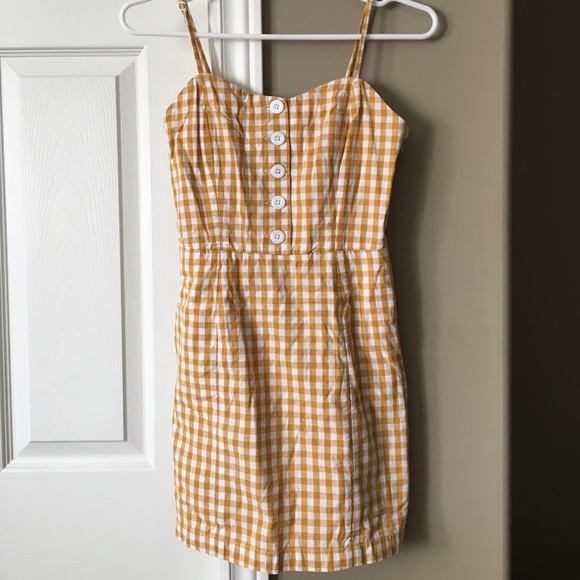 Petite Studio NYC Yellow Gingham Dress - Picture 7 of 14